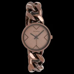 Bronskleurige OOZOO horloge met grove schakelarmband - C11129