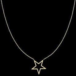 Goudkleurige armband + ketting set met sterretjes
