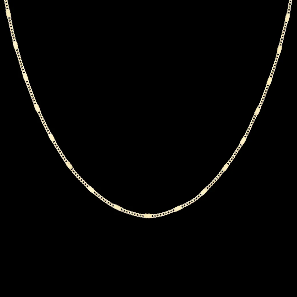 Goudkleurige armband + ketting set met klassiek detail