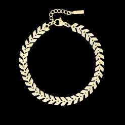 Goudkleurige armband met V-schakel