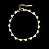Goudkleurige armband met hartjes