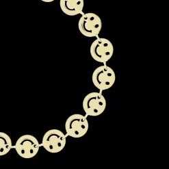 Goudkleurige armband met smileys