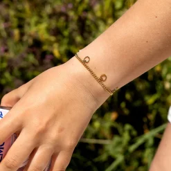 Goudkleurige armband met appels