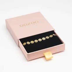 Goudkleurige armband met smileys