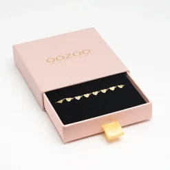 Goudkleurige armband met hartjes