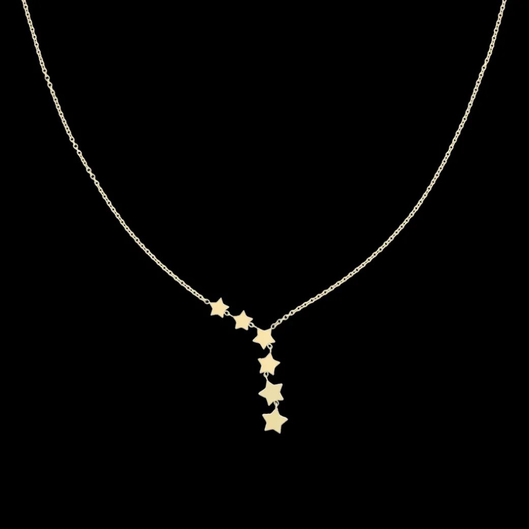 Goudkleurige ketting met sterretjes