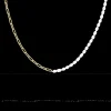 Goudkleurige ketting met parels