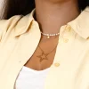 Goudkleurige ketting met grote ster