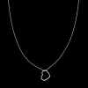 Goudkleurige ketting met een hart