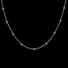 Goudkleurige ketting met bolletjes