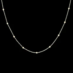 Goudkleurige ketting met bolletjes