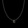 Goudkleurige ketting met een appel