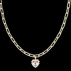 Goudkleurige ketting met boze oog bedeltje