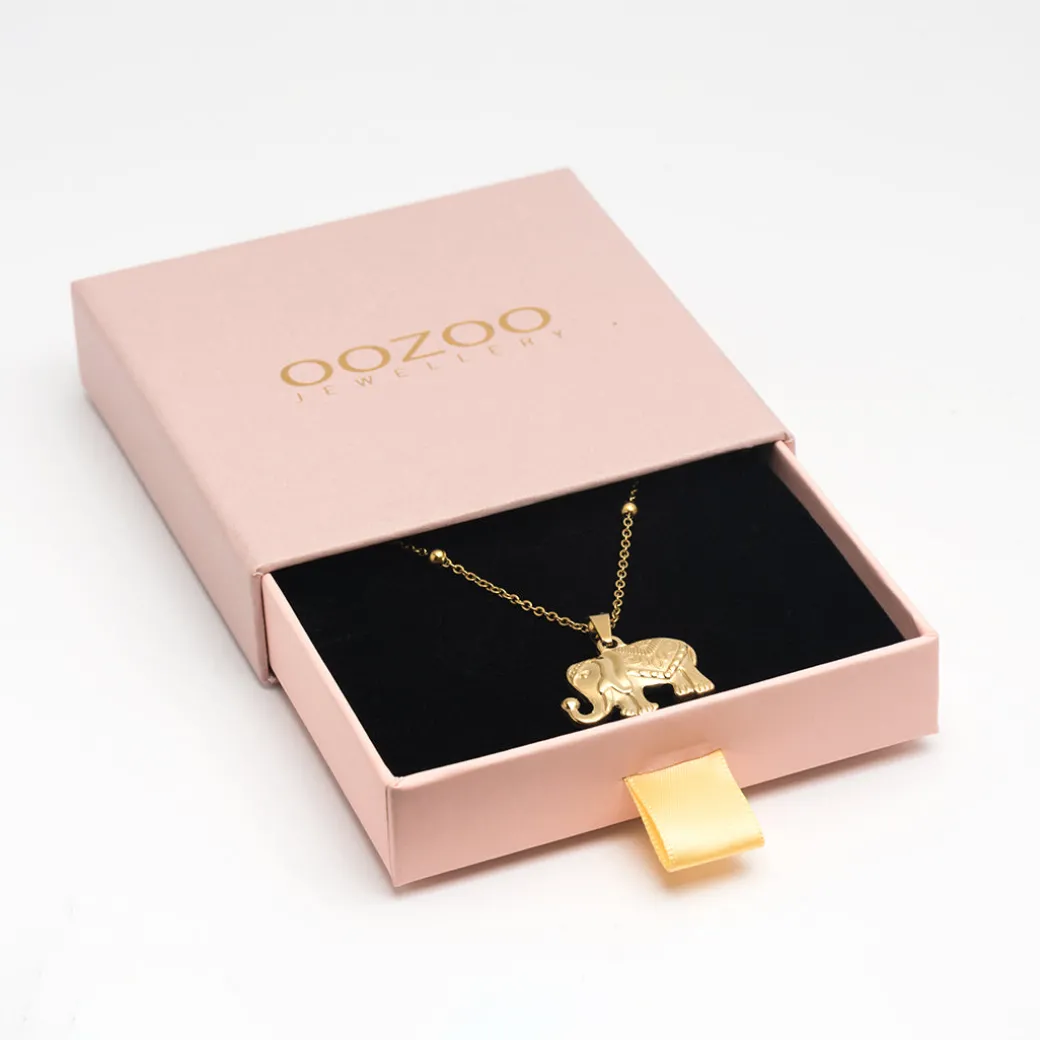 Goudkleurige ketting met olifant bedeltje