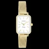 Goudkleurige OOZOO horloge met metalen mesh armband - C20268