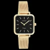 Goudkleurige OOZOO horloge met metalen mesh armband - C20264