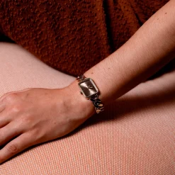 Goudkleurige OOZOO horloge met grove schakelarmband - C20363