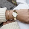 Goudkleurige OOZOO horloge met petit schakelarmband - C11419