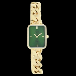 Goudkleurige OOZOO horloge met grove schakelarmband - C20364