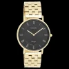 Goudkleurige OOZOO horloge met roestvrijstalen armband - C20371