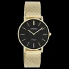 Goudkleurige OOZOO horloge met metalen mesh armband - C9915