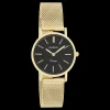 Goudkleurige OOZOO horloge met metalen mesh armband - C20232