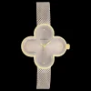 Goudkleurige OOZOO horloge met metalen mesh armband metalen mesh armband - C11528