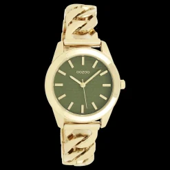 Goudkleurige OOZOO horloge met petit schakelarmband - C11421