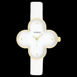 Goudkleurige OOZOO horloge met leren band leren band - C11520
