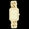 Goudkleurige OOZOO horloge met schakelarmband - C11273