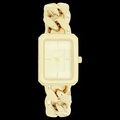 Goudkleurige OOZOO horloge met schakelarmband - C11273