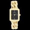 Goudkleurige OOZOO horloge met schakelarmband - C11274