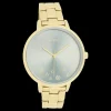 Goudkleurige OOZOO horloge met roestvrijstalen armband - C11123