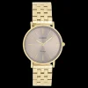 Goudkleurige OOZOO horloge met roestvrijstalen armband roestvrijstalen armband - C20408