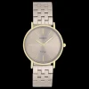Goudkleurige OOZOO horloge met roestvrijstalen armband roestvrijstalen armband - C20409
