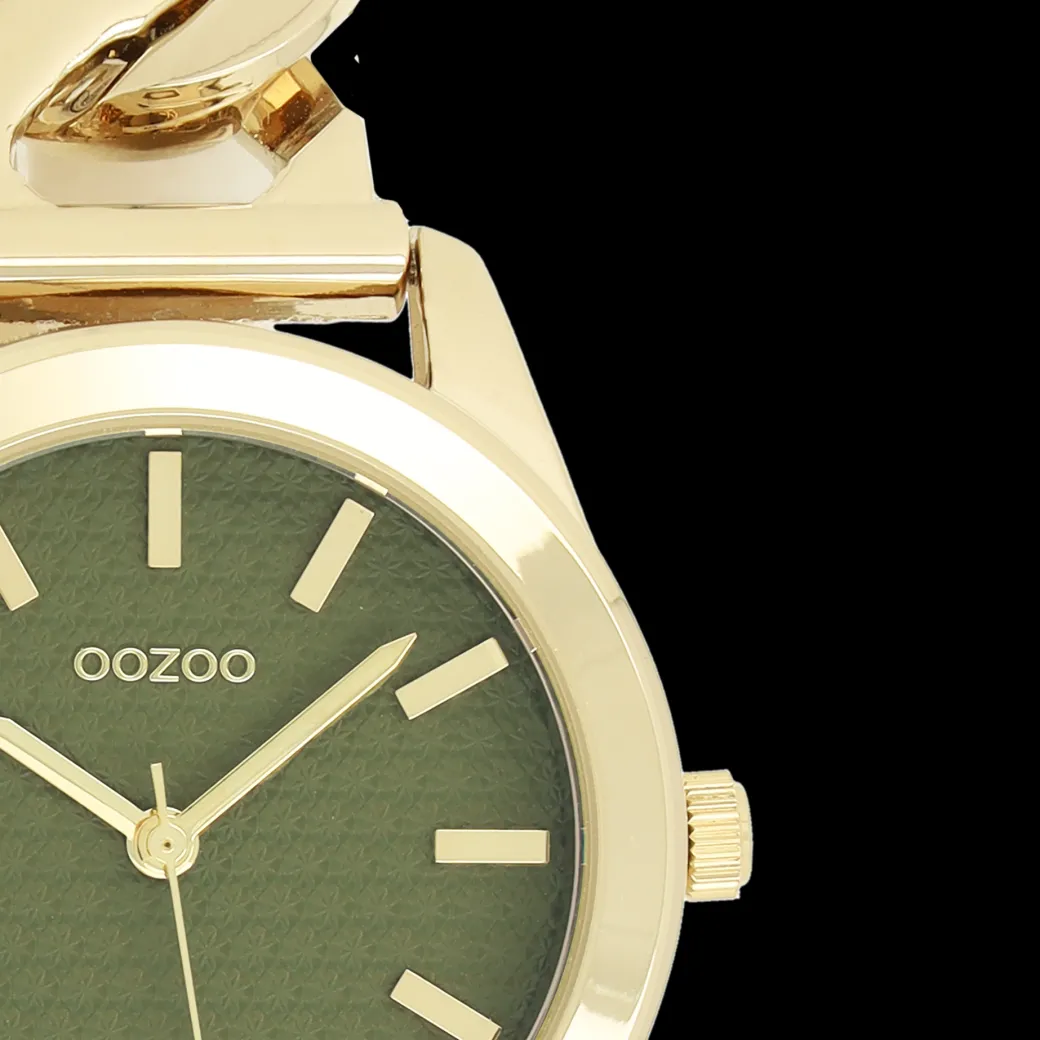 Goudkleurige OOZOO horloge met petit schakelarmband - C11421