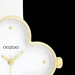 Goudkleurige OOZOO horloge met leren band leren band - C11520