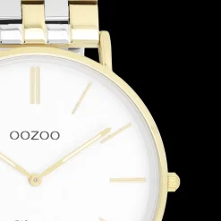 Goudkleurige OOZOO horloge met roestvrijstalen armband roestvrijstalen armband - C20402