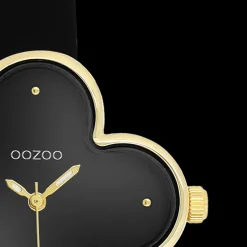 Goudkleurige OOZOO horloge met leren band leren band - C11524