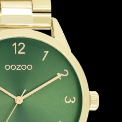 Goudkleurige OOZOO horloge met roestvrijstalen armband - C11426