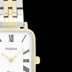 Goudkleurige OOZOO horloge met roestvrijstalen armband roestvrijstalen armband - C20411