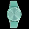 Jade groene OOZOO horloge met leren band - C11139