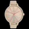Kaki OOZOO horloge met leren band - C11251