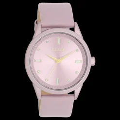 Lila OOZOO horloge met leren band - C11355