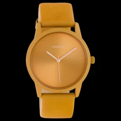 Mango OOZOO horloge met leren band - C10948
