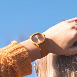 Mango OOZOO horloge met leren band - C10948