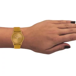 Mango OOZOO horloge met leren band - C10948