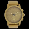 Olijf groene OOZOO horloge met leren band - C11217