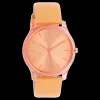 Oranje OOZOO horloge met mango leren band - C11141