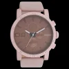 Oud roze OOZOO horloge met leren band - C11218